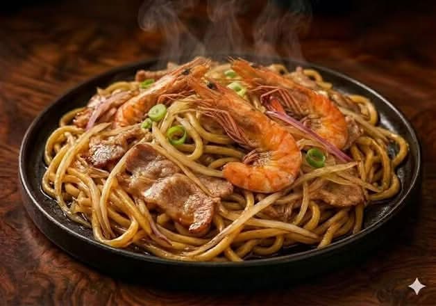 Y3. Pan Fried Pork Cheek & Shrimp Pasta 豬頸肉鮮蝦意粉